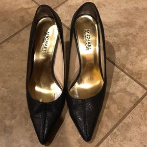 Michael Kors black leather shoes